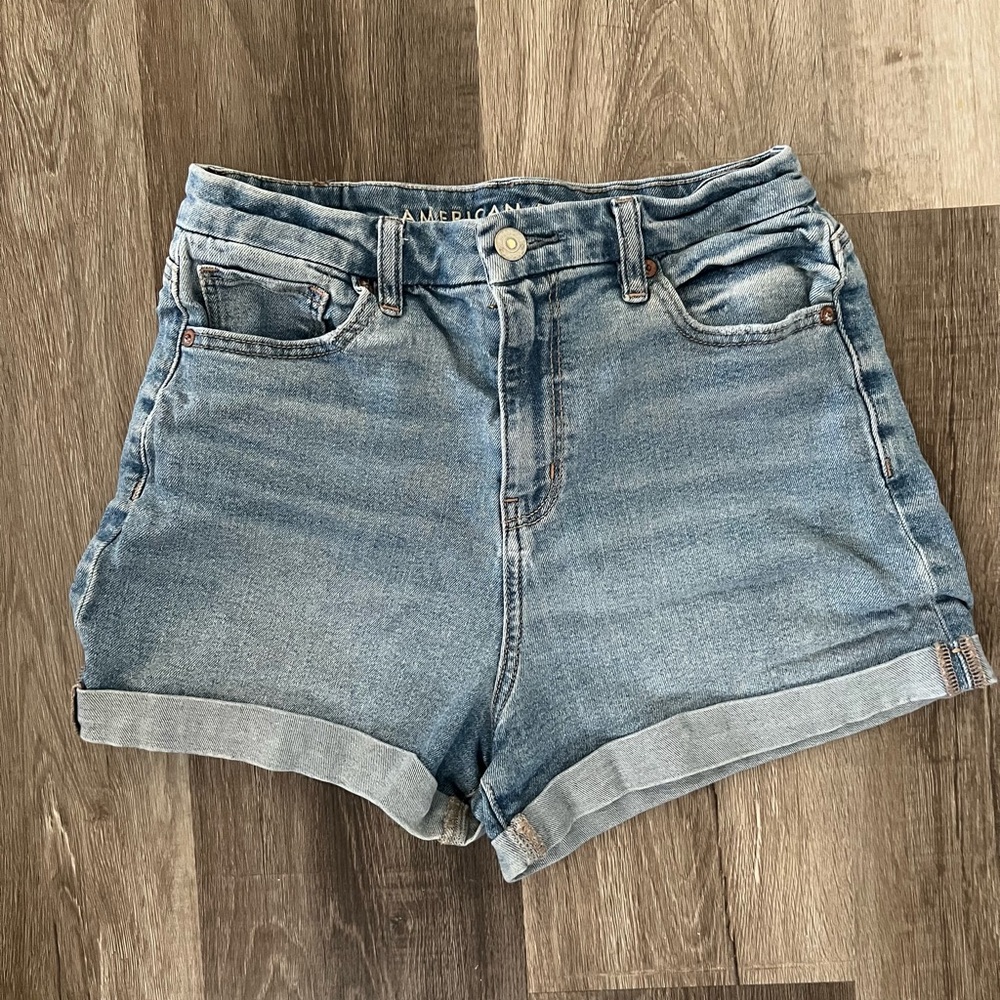 American Eagle Outfitters Blue Jean Shorts High-Waisted